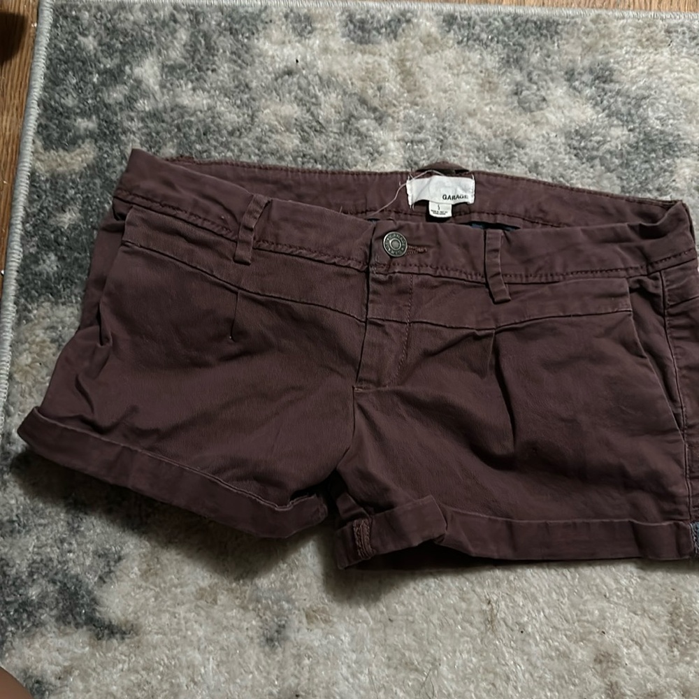 Brand: Garage and Pacsun Size: Size 5 Color: burgundy and black shorts